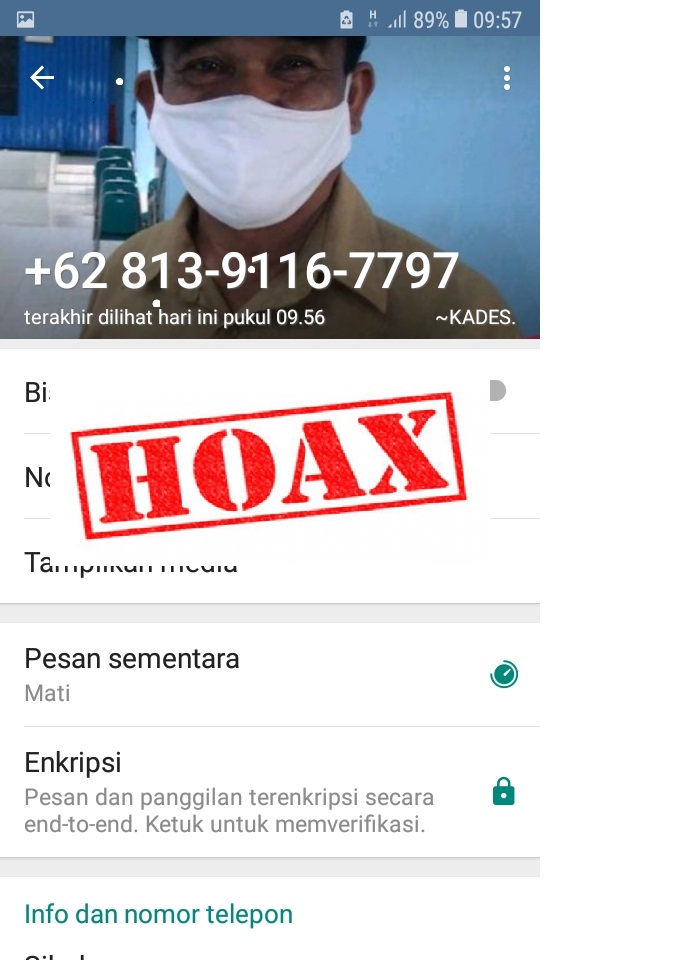 AWAS!! PENIPUAN MENGATASNAMAKAN KADES SUGIHWARAS